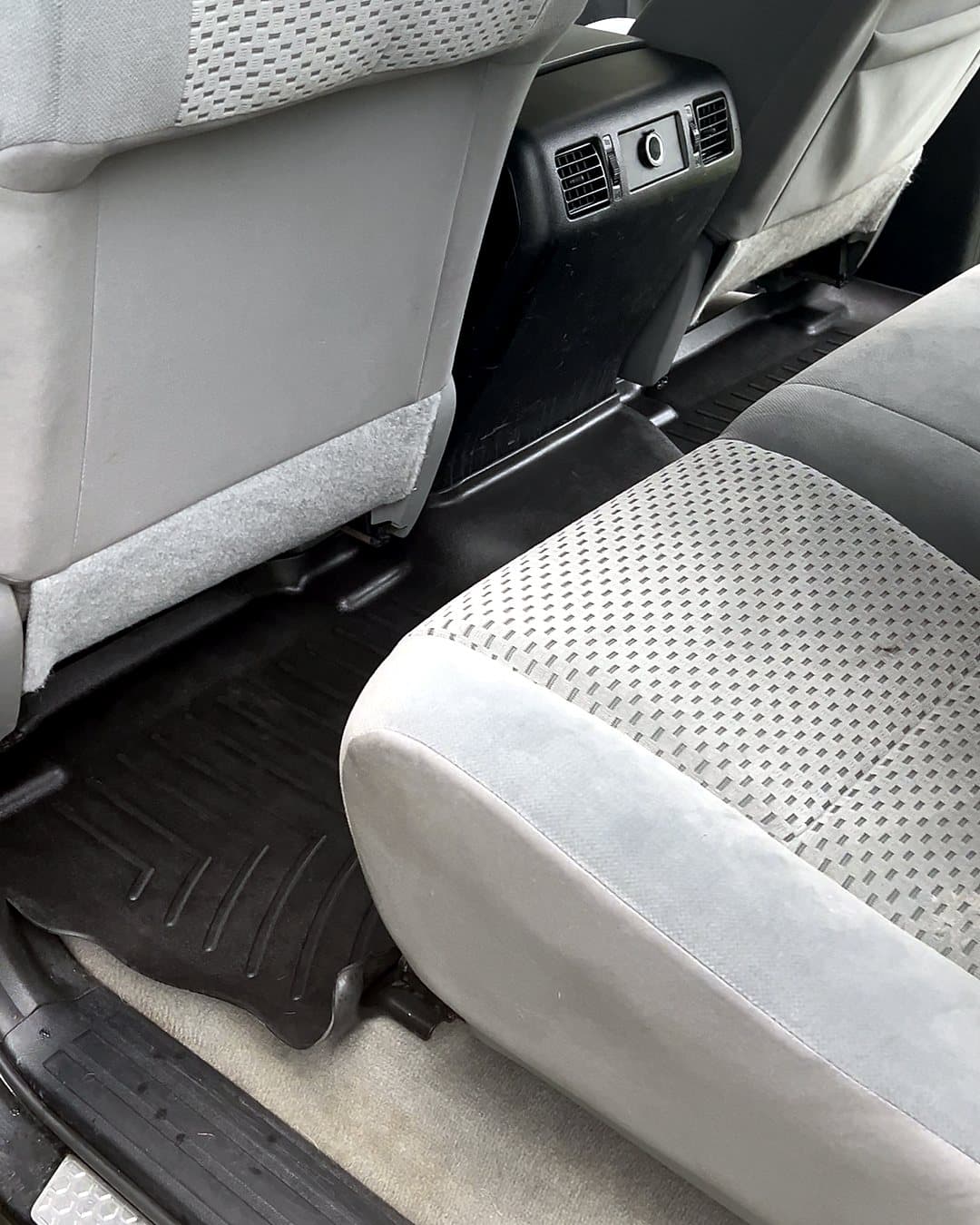 After: Toyota Tundra floor mats and carpet