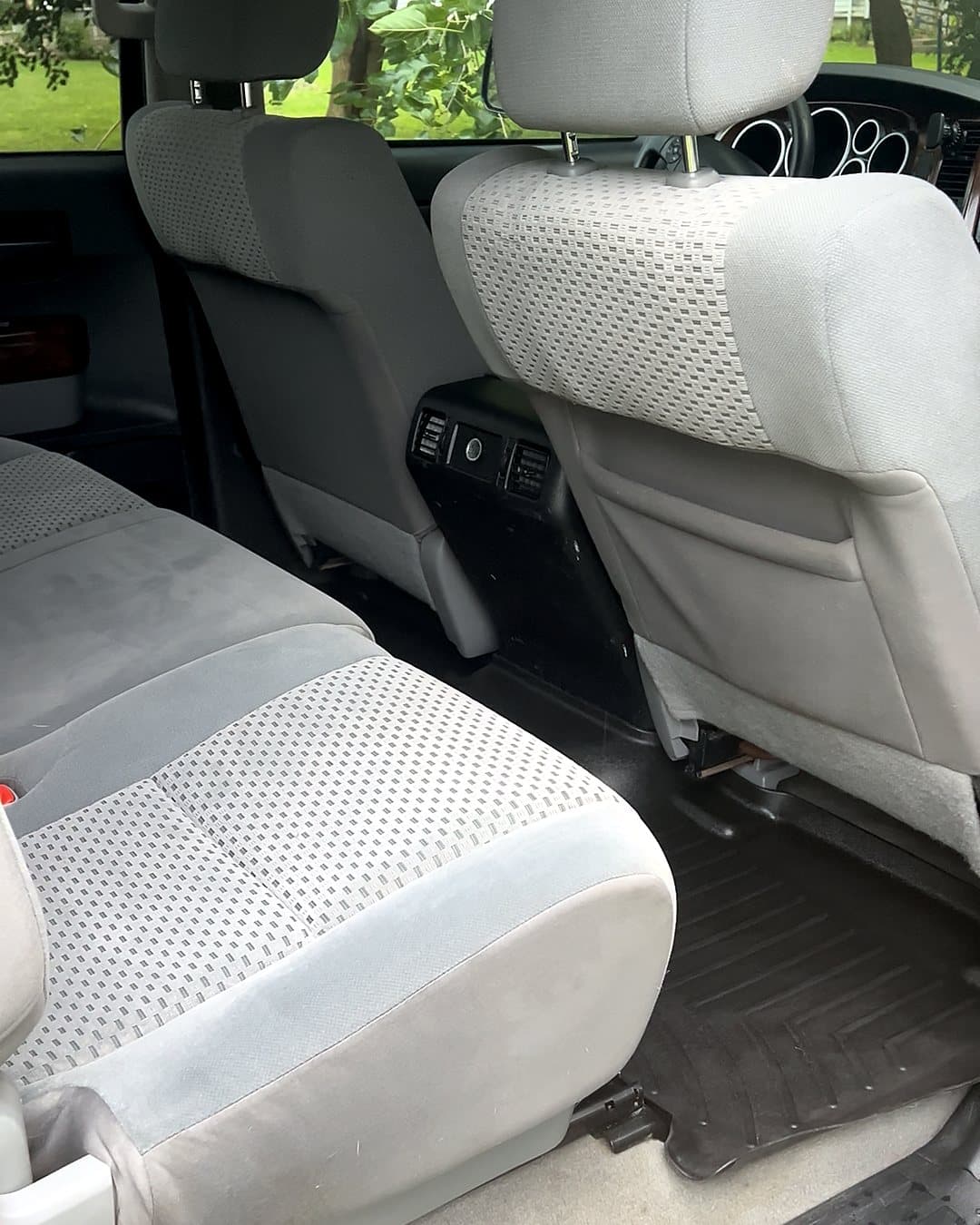After: Toyota Tundra rear seat shampoo